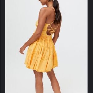 UO Sandy Strappy Back Mini Dress